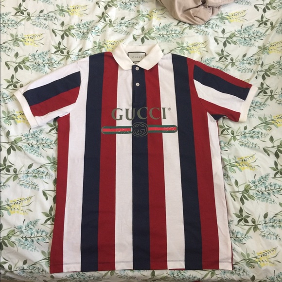 gucci logo baiadera polo